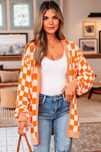Load image into Gallery viewer, PREORDER ORANGE COLOR BLOCK CARDIGAN