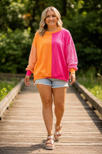 Load image into Gallery viewer, PREORDER ROSE COLORBLOCK SWEATSHIRT