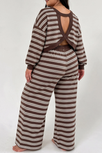 Load image into Gallery viewer, PREORDER Brown Stripe Open Back Set