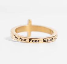 Load image into Gallery viewer, PREORDER DO NOT FEAR RING- 18K