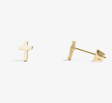 Load image into Gallery viewer, PREORDER CROSS STUD EARRINGS